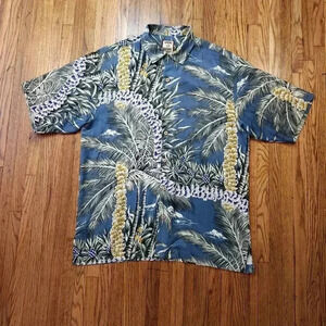 tommy bahama mens button down shirt shirt silk Hawaiian